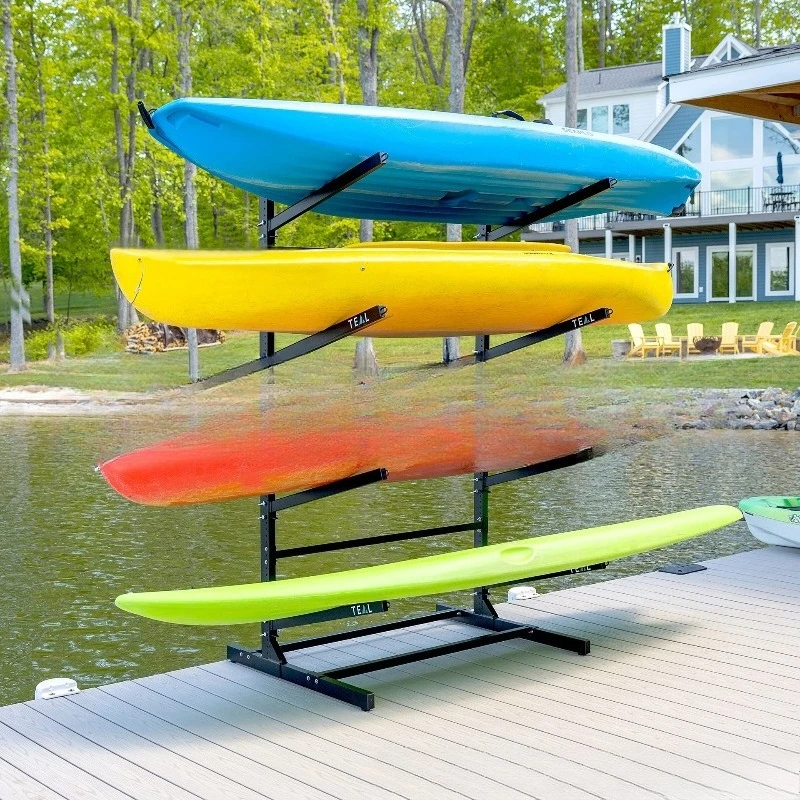 Kayak display stand Sporting goods store commodity shelf Metal iron floor disassembly type