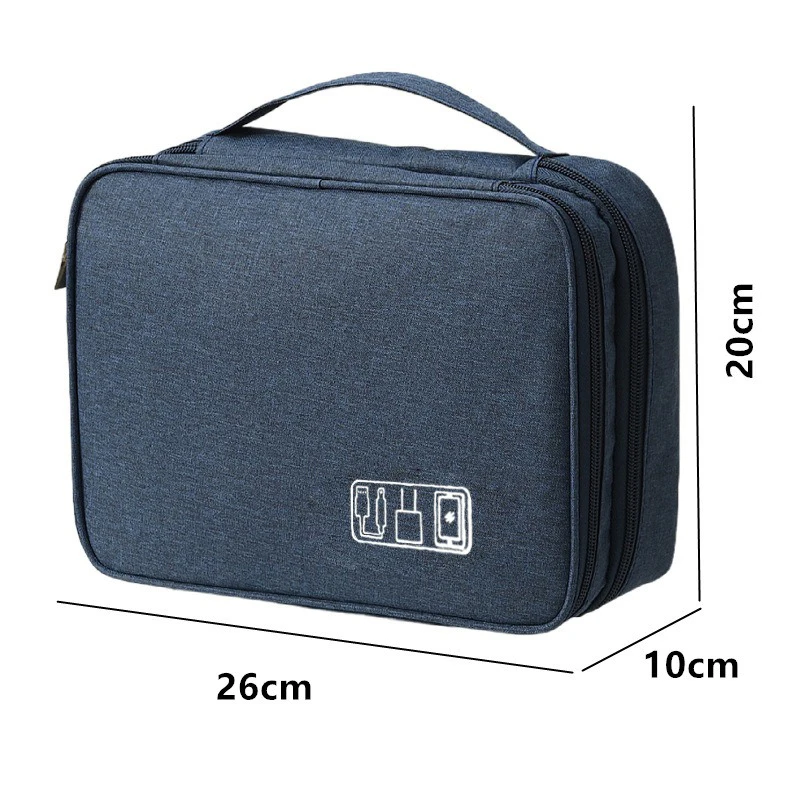 Cable Storage Bag Waterproof Digital Electronic Organizer Portable USB Data Line Charger Plug Storage Bag Travel Cable Organizer