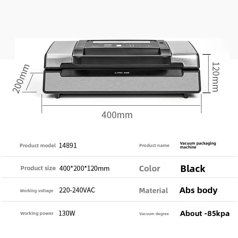 14891 dual-purpose vacuum food sealing machine fresh-keeping compression small plastic sealing machine packing machine
