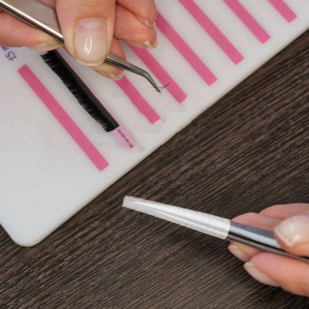 Capuchon de protection de pince à épiler en Silicone, 60 pièces, couvercles de pointe transparents, manchon de pincettes de greffage de cils