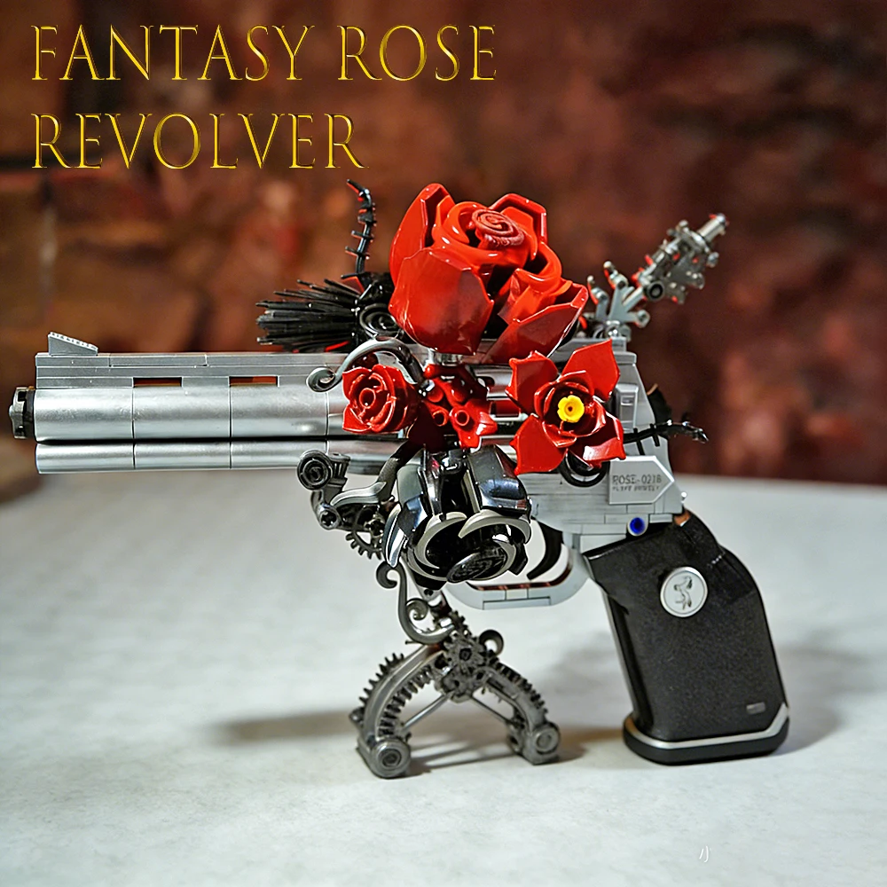 

Новый набор строительных блоков модели револьвера, простой в сборке, идеально подходит для декора комнаты девочек, рождественских подарков