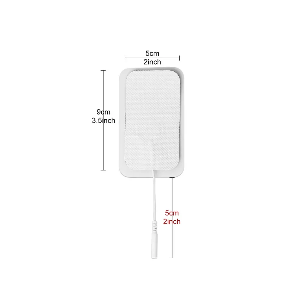 10pcs Replacement Reusable Electrode Pad Tens Machines Conductive Gel Pulse Massage for Muscle Stimulator Tens Massager Pads