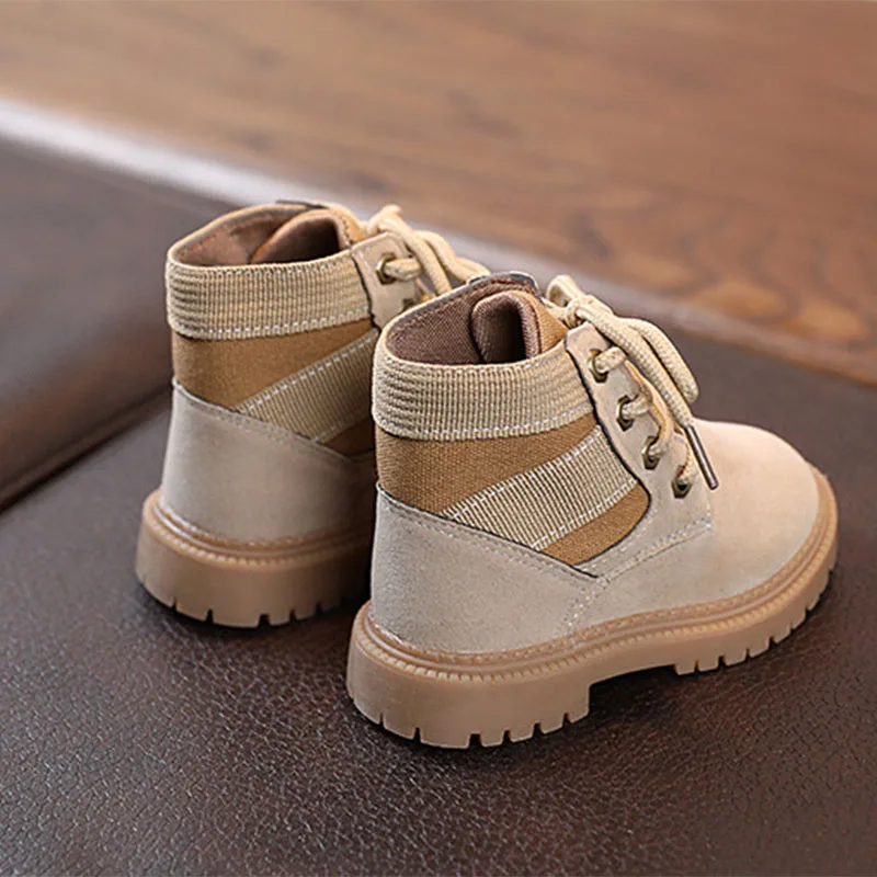 2024 Boys Girls Short Boots Children's Hiking Boots Anti Slip Desert Shoes Kids Outdoor Tactical Shoes Children Casual Boot