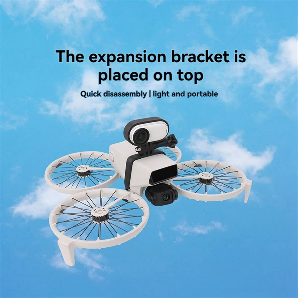 Gorąca sprzedaż Górny wspornik rozszerzający do przedłużenia Flip Drone Górny uchwyt kamery akcji do akcesoriów do wspornika adaptera /Go3s