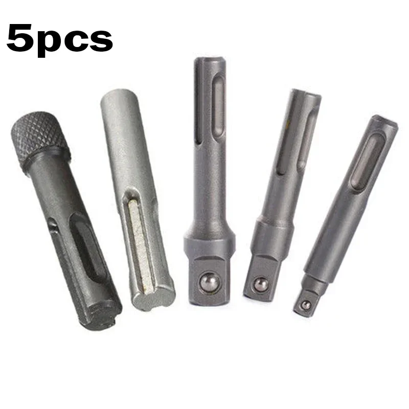 5PCS Convenient And Reliable Socket Attachment With SDS Plus. Socket Driver Drill Bit Hex Shank Chuck Adapters