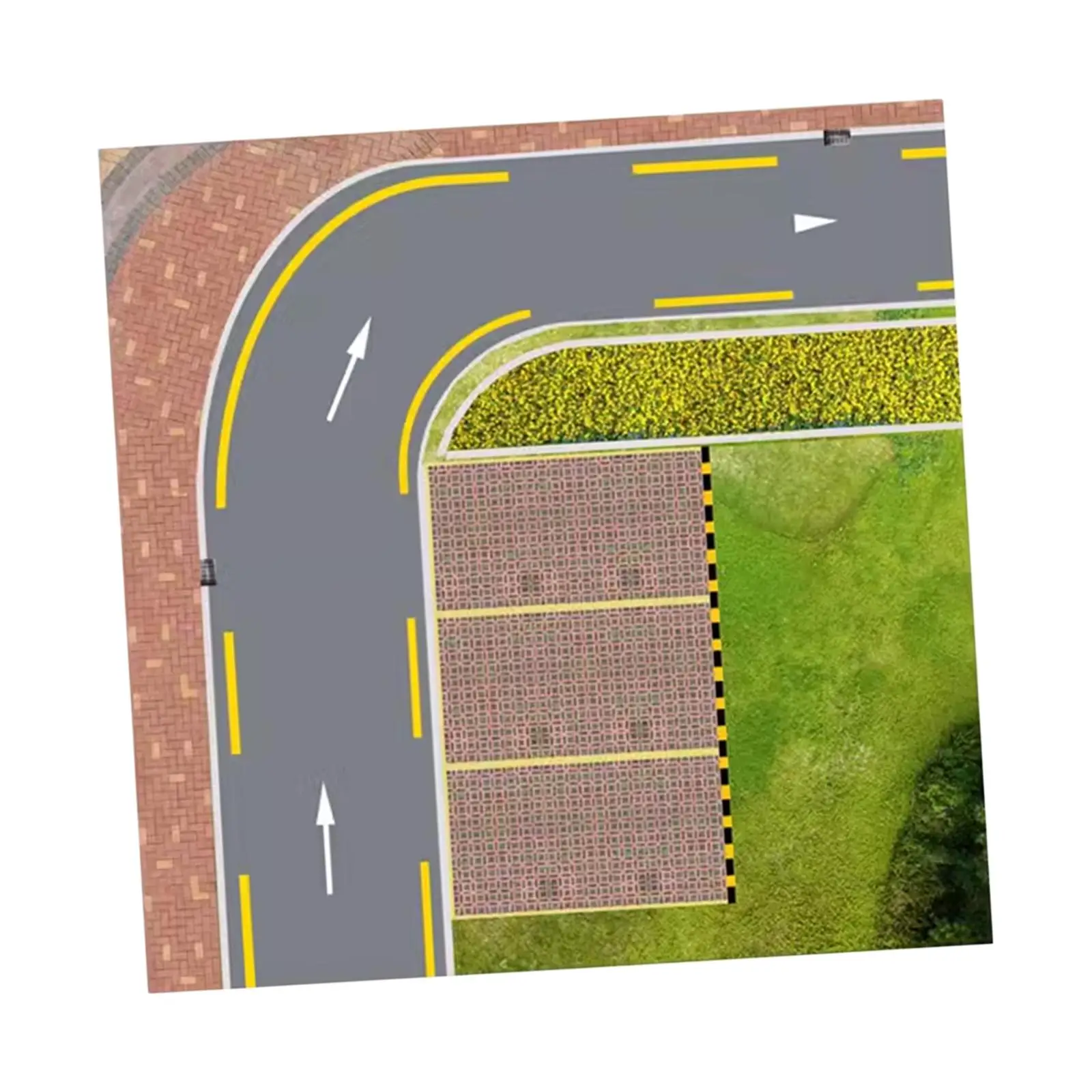 

1/64 Scale Parking Lot Sticker Architectural Projects Wear Resistant Road