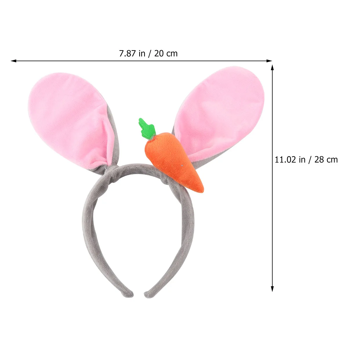 

Bunny Ear Headband Skin-friendly Easter Rabbit Ears Cosplay Hair Hoop Costume Accessory