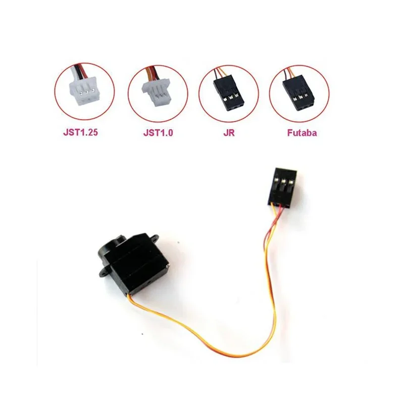 PZ-15318 2.2g Micro Digital Servo, 5 Optional Plugs, 2.5V~4.8V Working Voltage for Small RC Aircraft & RC Car