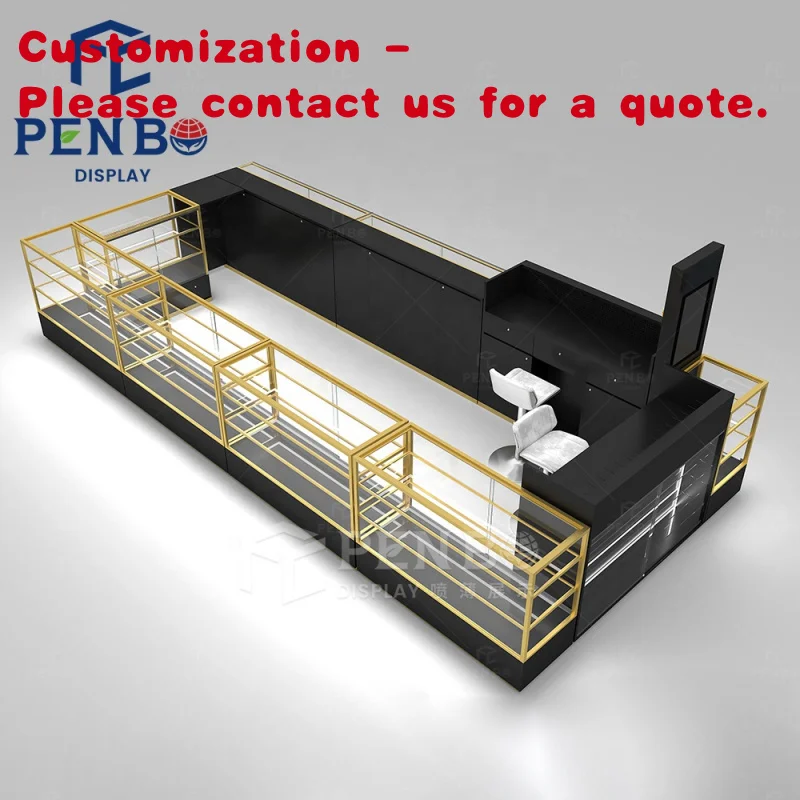 

custom.4M X 2M Modern Mobile Phone Accessories Kiosk Led Lights Tower Showcases Glass Display Cabinets Cell Phone Kiosk Sale