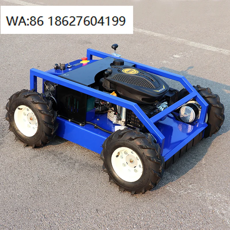 2025 Hot Selling High Effective Remote Control Lawn Mower 4 Wheels  225CC 24V Robotic Wireless