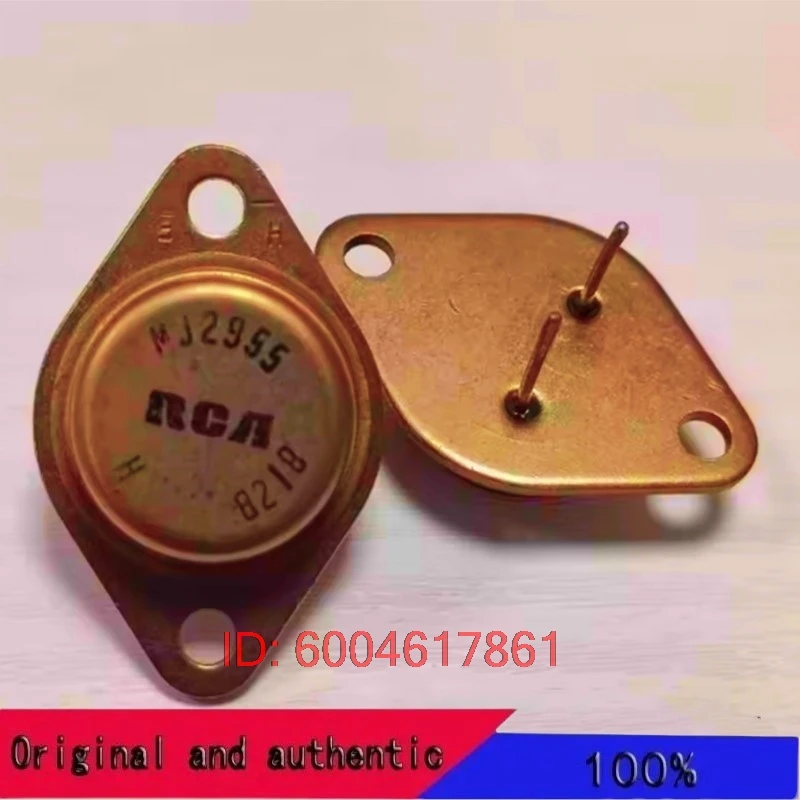 1PCS 2N2955 MJ2955 2N3055 RCA original TO-3 gold sealed iron case power amplifier triode
