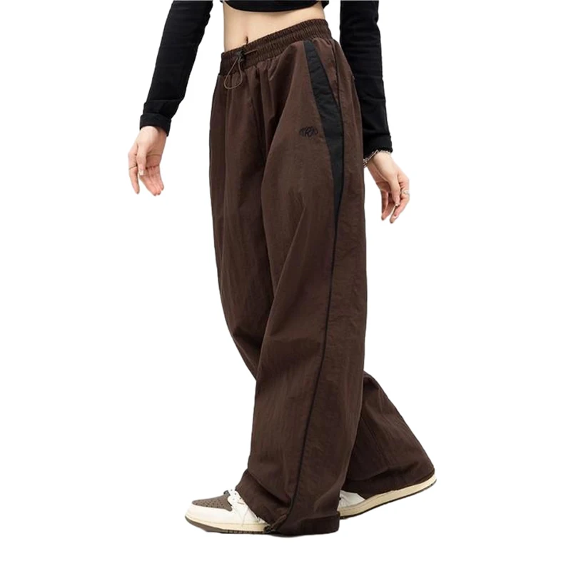 Women Hip Hop Trousers Harajuku All-match Vintage Y2K Baggy Sweatpant Casual Loose High Waist Female Wide Leg Joggers Pants