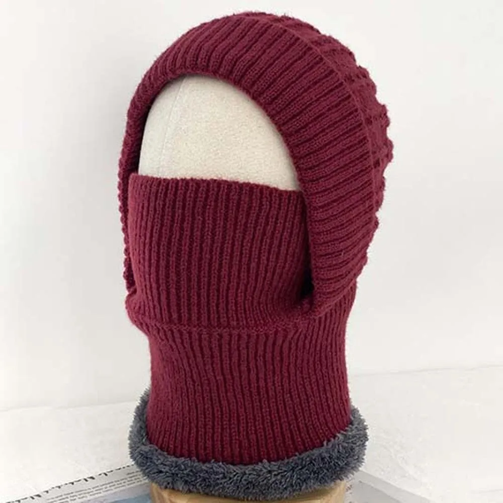 

Подарок для мамы, теплая шапка с капюшоном, ветрозащитная флисовая Балаклава с защитой от холода, защита ушей, эластичный мужской шлем, шапка для пешего туризма