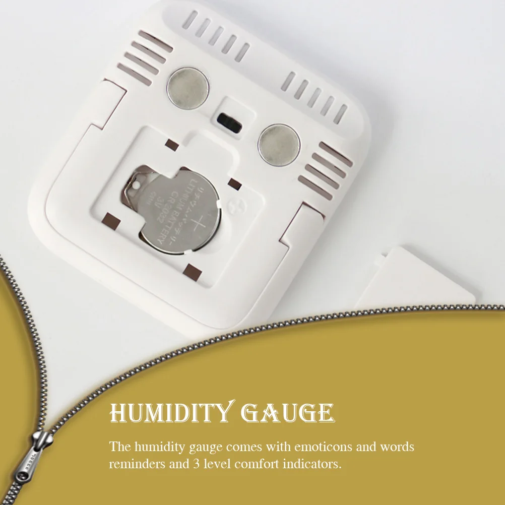 

2pcs Digital Hygrometer Thermometer Indoor Humidity Gauge Lcd Display Home Office Use Durable Plastic Temperature Humidity