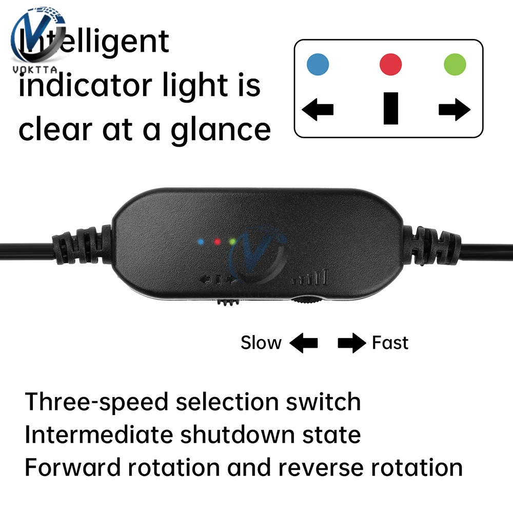 5V 12V USB 케이블 DC 모터 속도 컨트롤러 전기 그라인더 정회전 및 역회전 스위치 USB 팬 전원 공급 라인 드라이버 ON/OFF