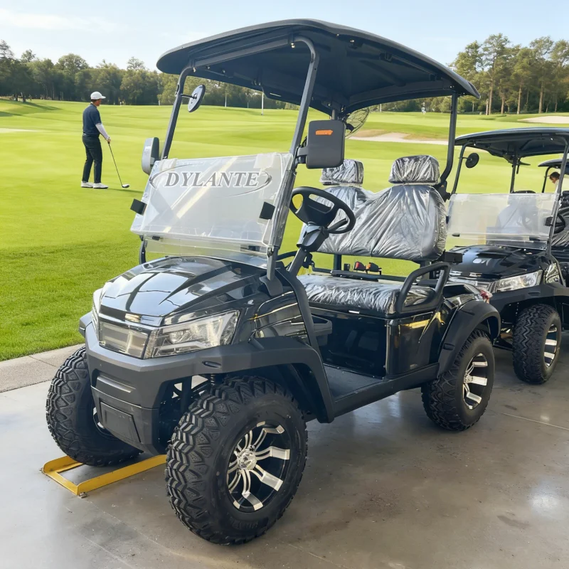 ODM التخصيص 30% غطاء القيادة منحدر الشارع القانوني 48/60/72 فولت 4/5/7kw لوحة طاقة شمسية بالطاقة 2 4 مقاعد على الطرق الوعرة عربة جولف كهربائية #3