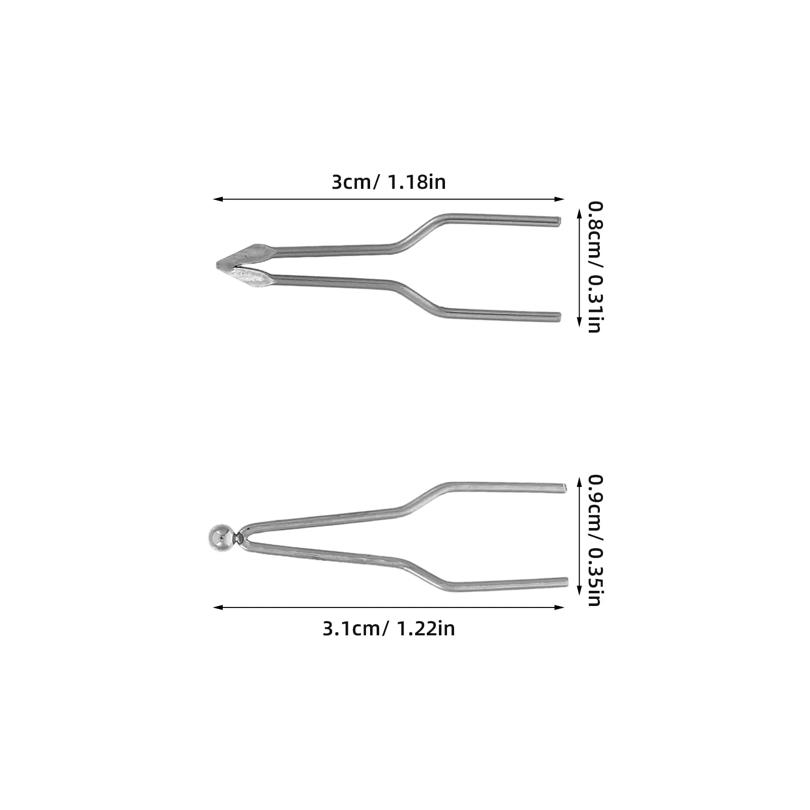 8 قطعة نصائح بيروغرافيا المهنية الكروم سبائك النيكل حرق الخشب القلم المناقير لمشاريع التظليل والنقش بالتفصيل #4