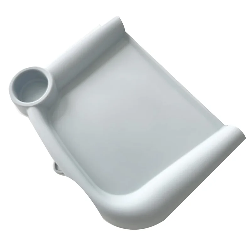 AT21-Silicone For Clip-On Fast Table Chair Baby Feeding Tray Dishwasher Baby Dining Tray For Inglesina Fast Table Chair Gray