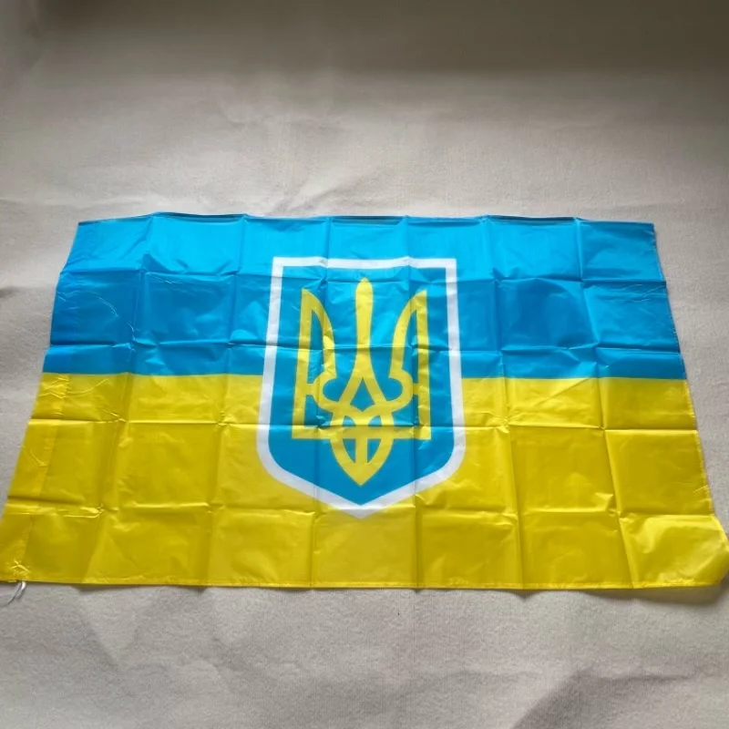 YIXIN Ukrainian presidential flag 90*150cm The Ukraine banner Home Decoration 100% polyester hanging Ukraine flag