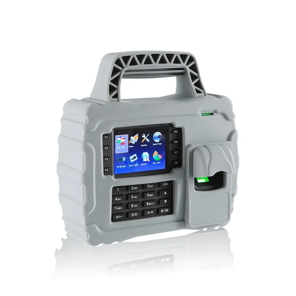 Portable Fingerprint Time Attendance Reader With Super Long Time 7600mAh Libattery