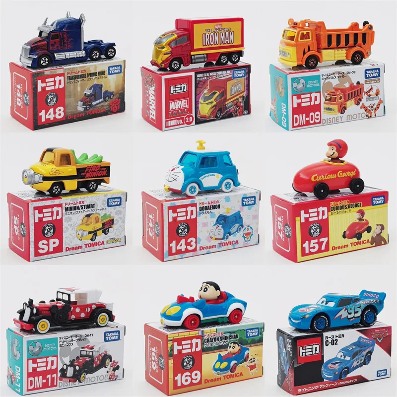 Tomica-男の子、おもちゃコレクション、漫画、ip、coブランドギフト用の合金シミュレーションカーモデル