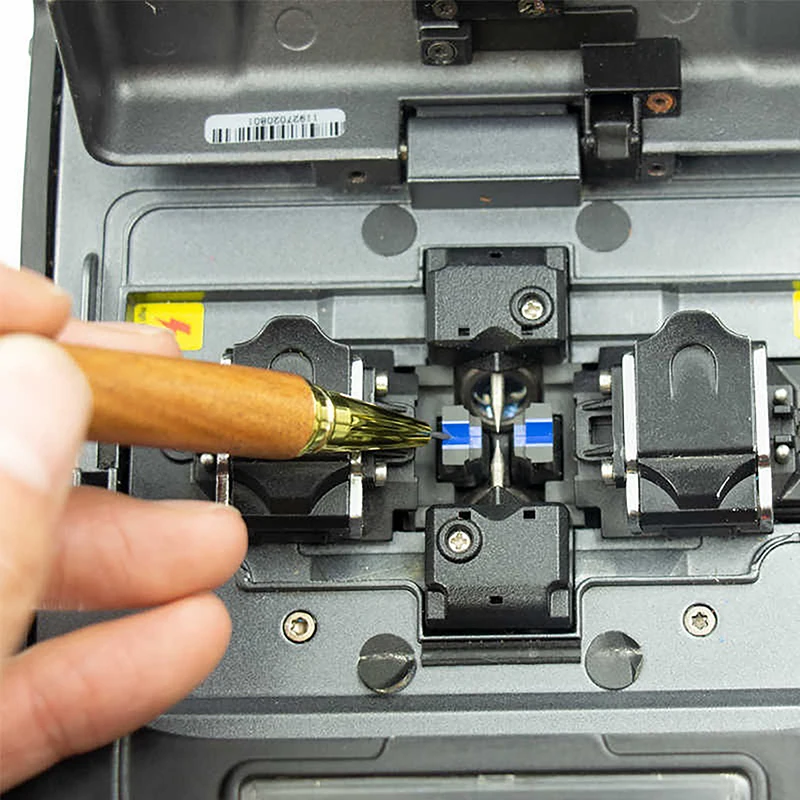 

"Tungsten Steel Fiber Optic Cleaning Pen, V-groove Electrode Polishing Tool for Fusion Splicer