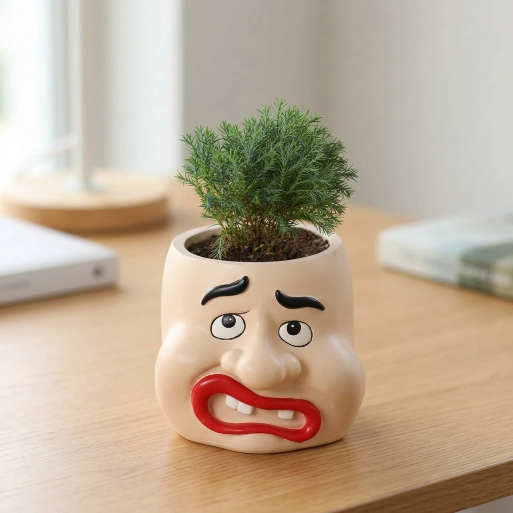 resin-big-mouth-planter-pot-for-succulents-and-mini-landscape-decorative-desktop-ornament