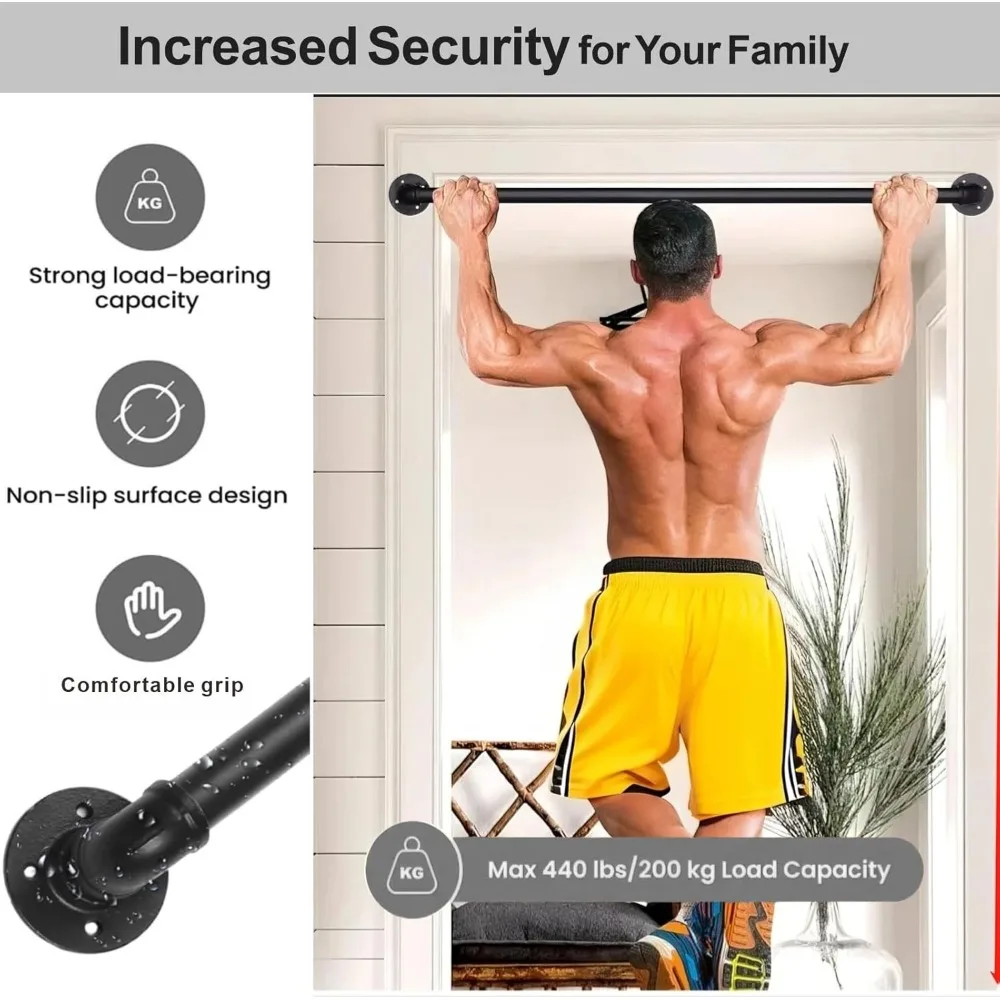 درابزين درج الأنابيب الصناعية بطول 8 أقدام، درابزين مثبت على الحائط للدرج الداخلي، حل درابزين الخطوات الخارجية شديدة التحمل #5