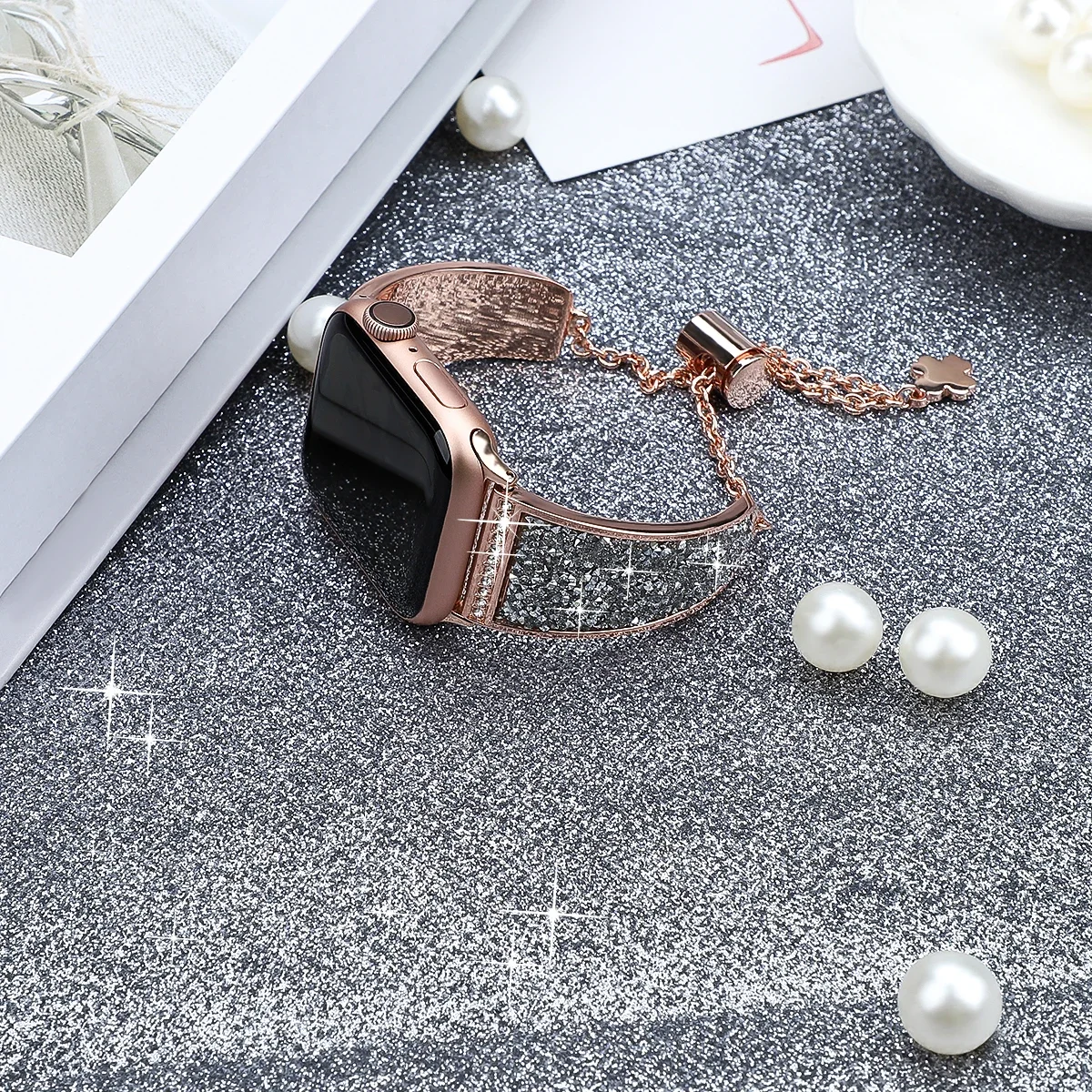 Metal Strap for Apple Watch Band  Ultra 10 9 8 7 46mm 45mm 41mm Women Stainless Steel Bracelet Wristband 6 5 4 SE 44mm 40mm 42mm