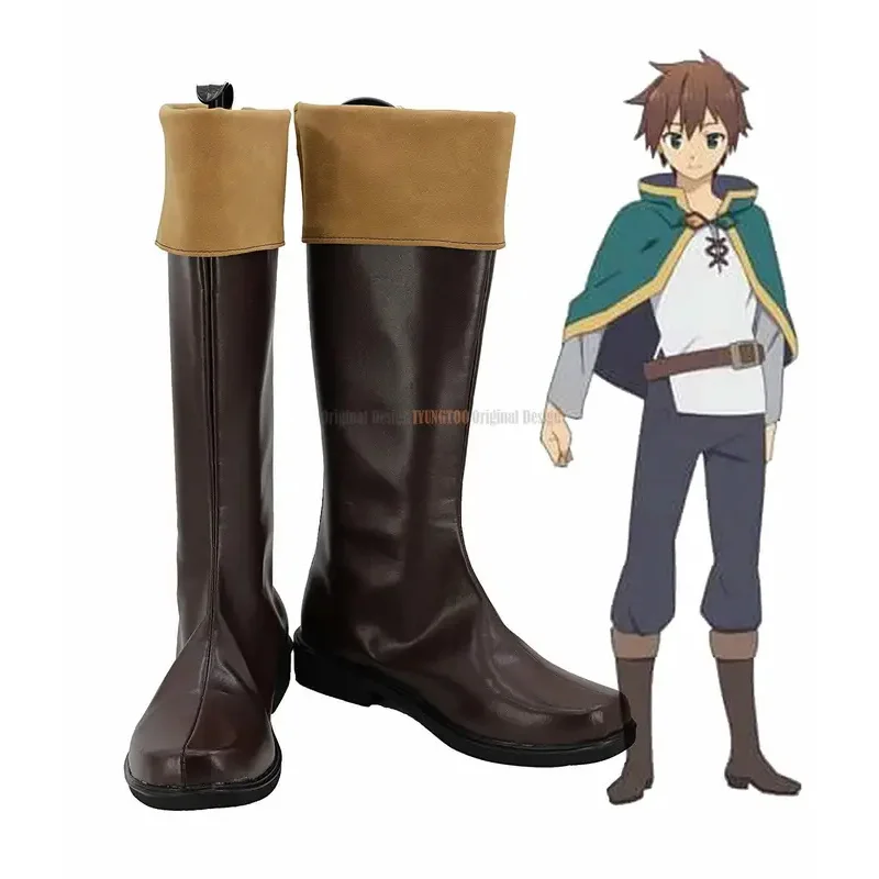 

Kazuma Satou Shoes Cosplay KonoSuba Gods Blessing on this Wonderful World! Kazuma Satou Cosplay Boots Brown Shoes Custom Made