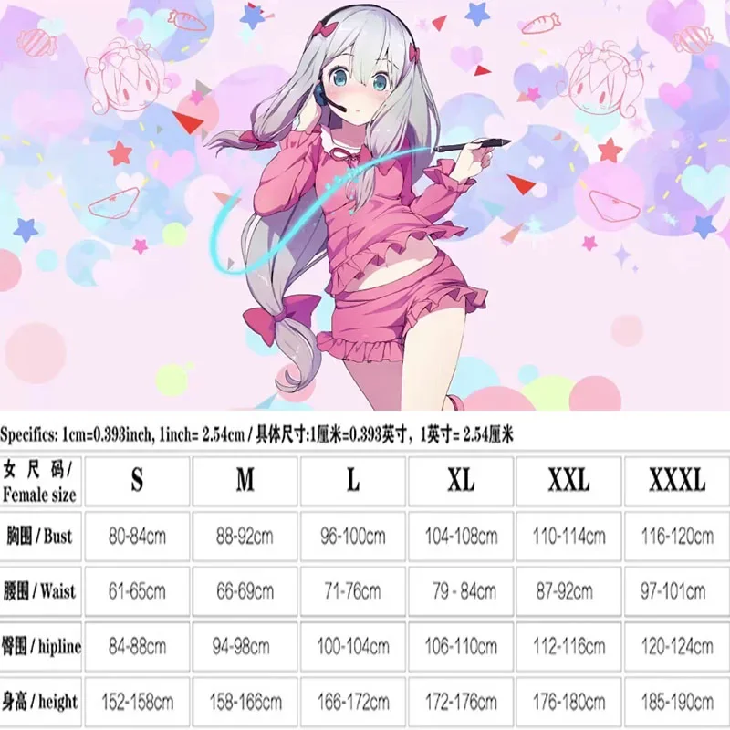 Anime Eromanga Sensei Izumi Sagiri Trang Phục Hóa Trang Bộ Đồ Ngủ Dễ Thương Váy Ngủ Đồ Ngủ Áo Quần Short Bộ Trang Phục Truyện Tranh Nhật Bản Cosplay