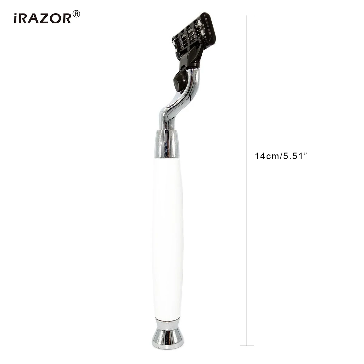 iRAZOR Traditional Classic Mach 3 Beard Hair Safety Razor for Men Eco Face Shaving Machine with One Blade Metal Shaver Gift