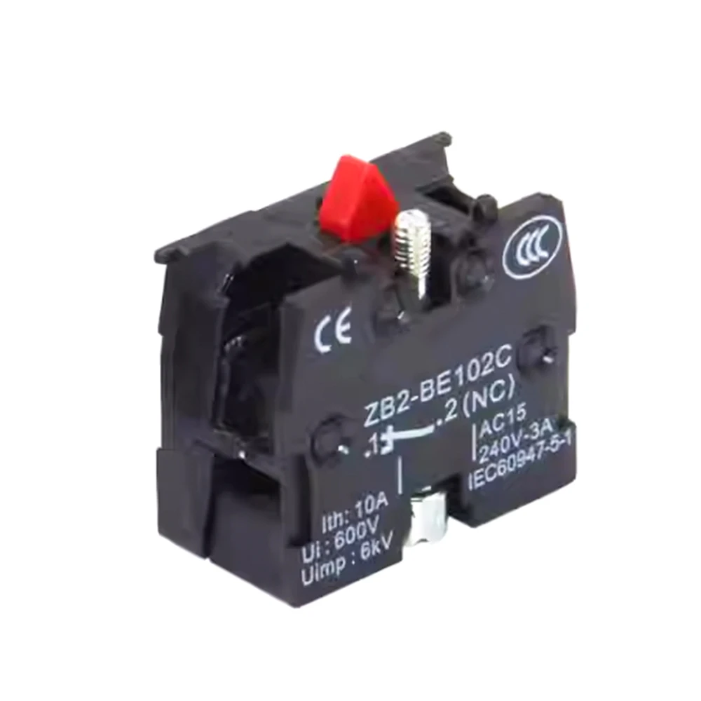 

Оригинальный новый ZB2BE101C ZB2BE102C для Schneider ZB2-BE101C ZB2-BE102C Кнопка с плоской головкой AC15 240 В-3A Серия XB2 Контакты 1 НО/НЗ
