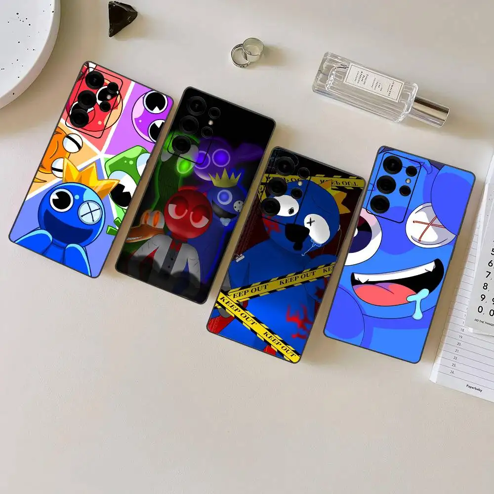 Funda de teléfono de juguete Rainbow Friends para Samsung S 24 Fe 25 Ultra Plus 20 Lite 21 30 22 23 24 22 Ultra 5G Fundas