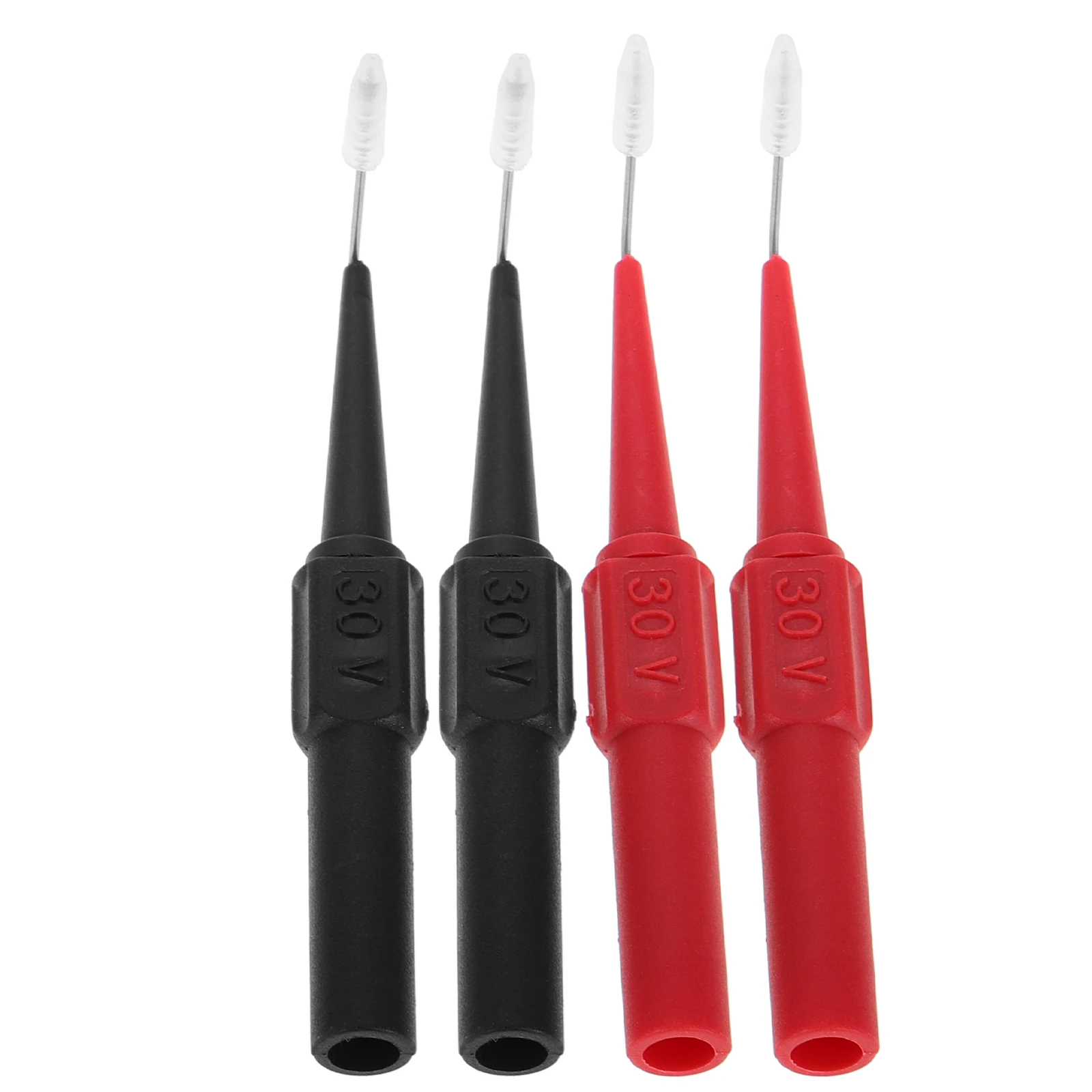 

4 Pcs Test Probes 0 7mm Copper Electrical Back Pins for Multimeter Car Voltage Wire Tester Kit Piercing Needle Leads