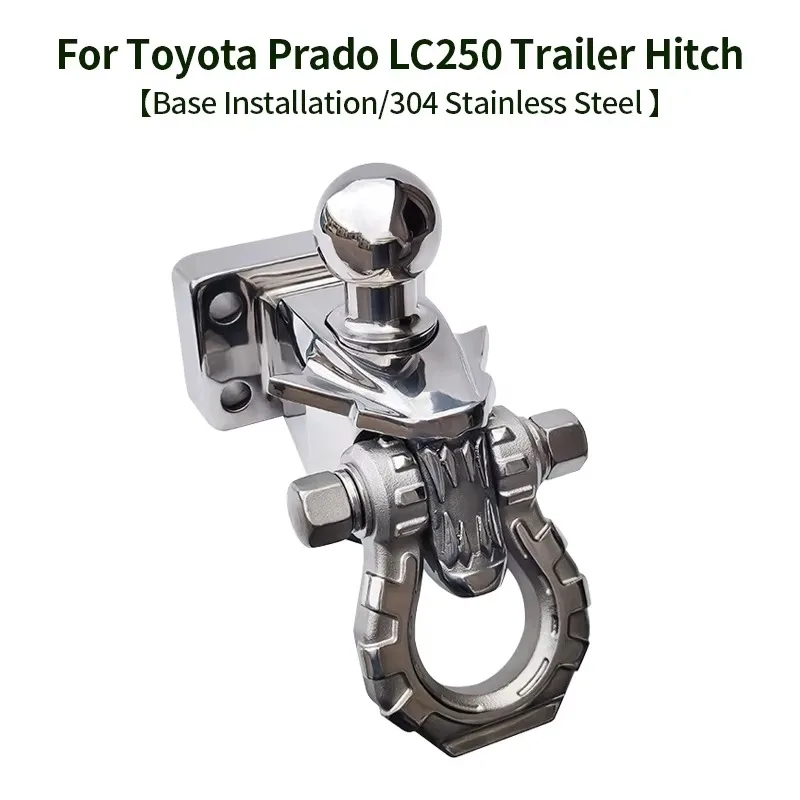 7075 Aluminum Shackle With Stainless Steel Base, Fit 2 Inch Receiver Offroad Camper Trailer Hardware