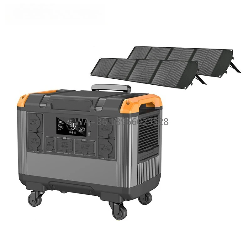 

Portable Solar Generator LiFePO4 Pure Sine Wave Mobile Home Power Station Car Jump Starter Wholesale Aferiy New Type 2400W 3000W