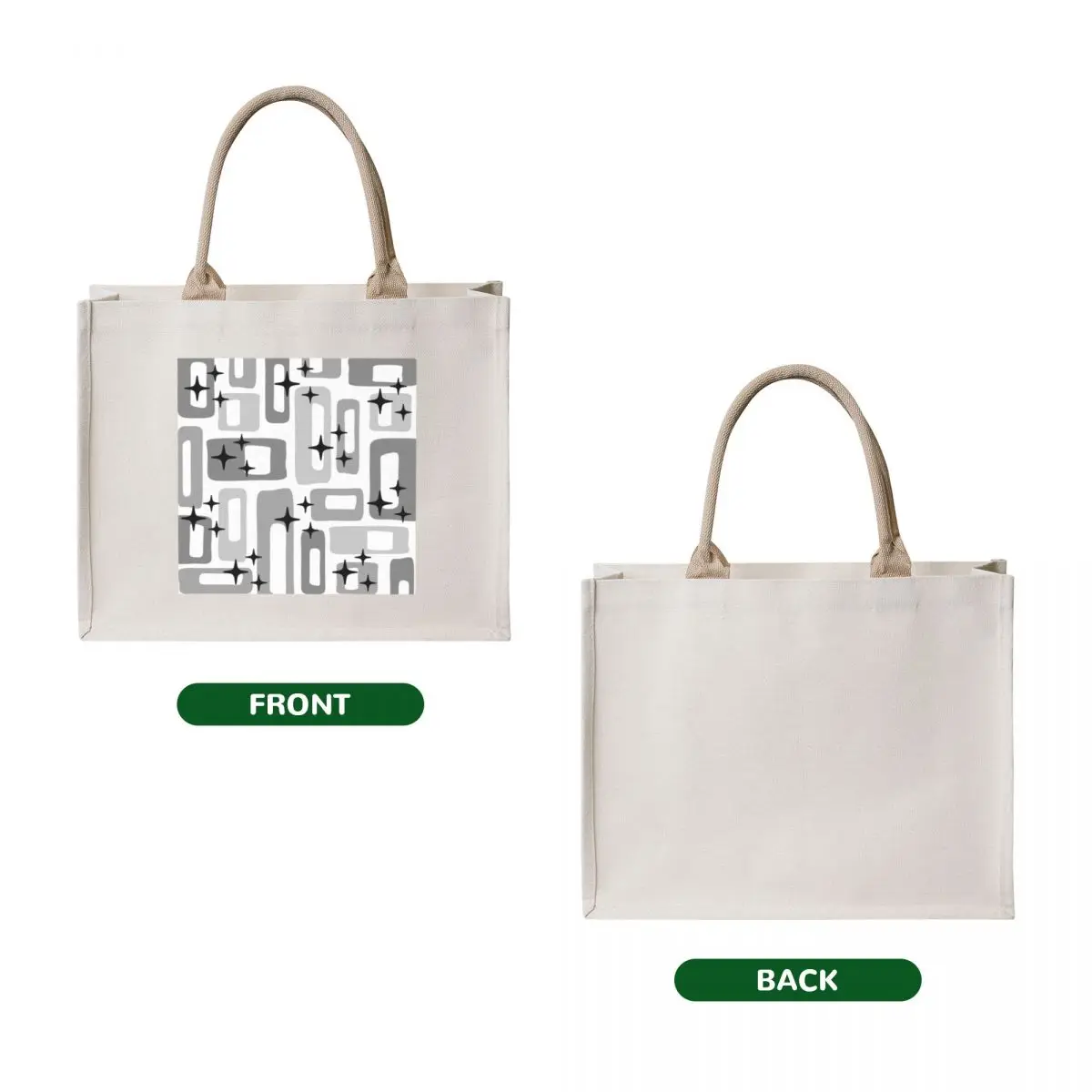 Retro Mid Century Modern Abstract Pattern 159 Tote Bag shopper bag woman tote bags aesthetic Women's shopper shopper bags