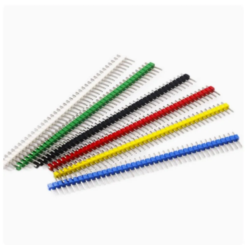 10 pz 1x40 Pin Breakable Pin 2.54mm Singola Fila Maschio Header Connettore PCB Pin Strip