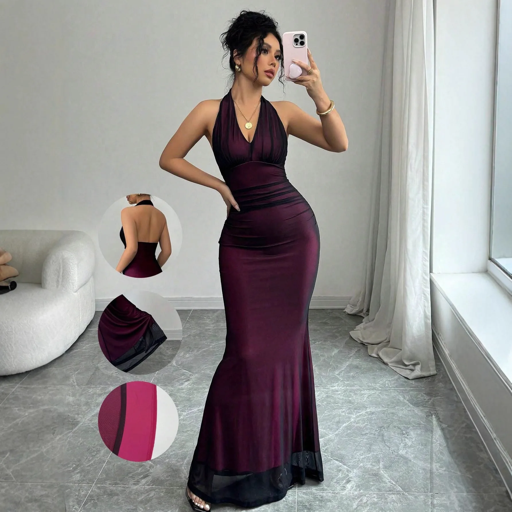 

Сексуальное женское платье Pure Desire Svel Dr, лето 2022, модное платье с высокой талией Par Dr, висящее женское цельное платье Ne Me