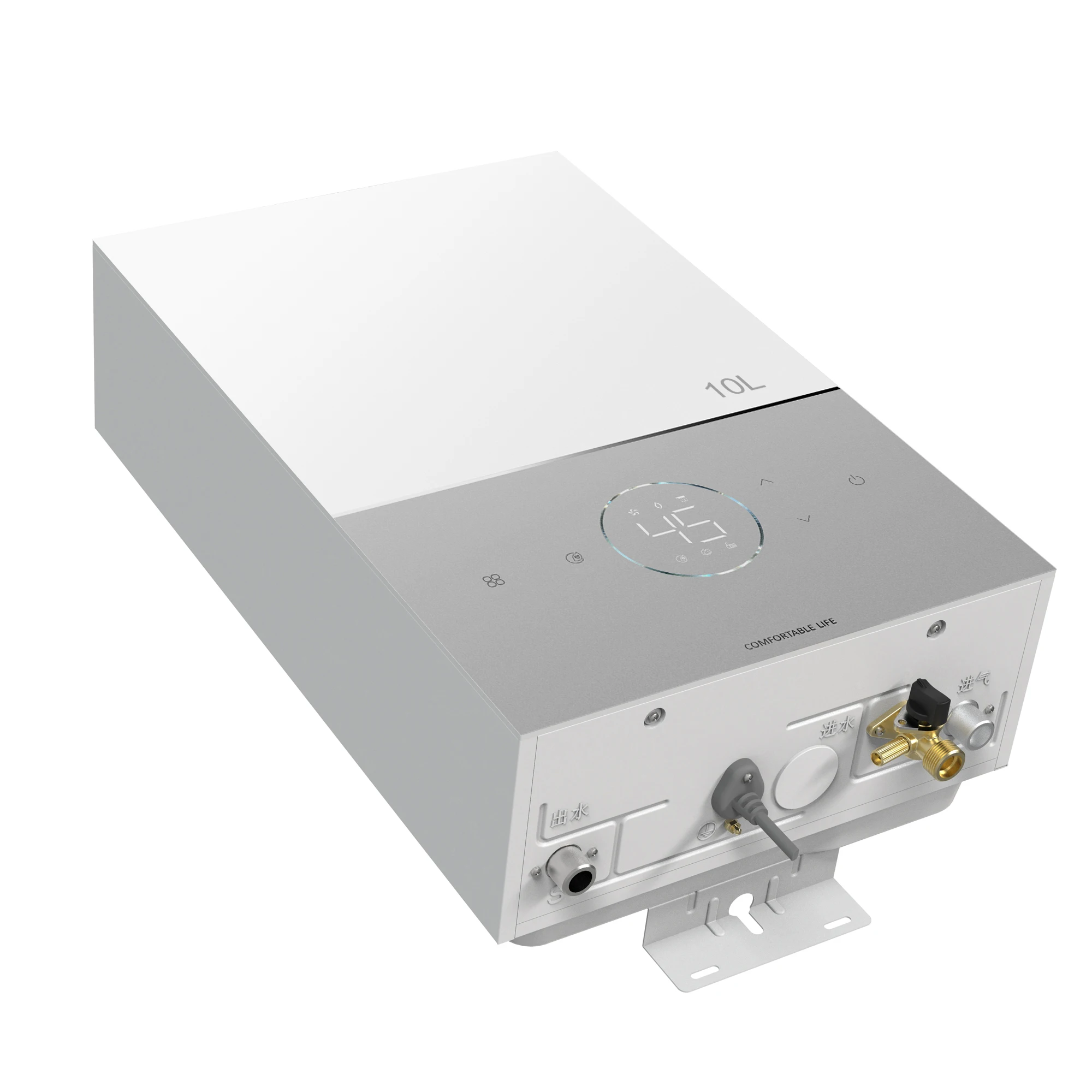 10L 22W Low Power ConsumptionChinese Manufacturer Customized Instant Gas Water Heater Metal Shell with Safety Guard Lock