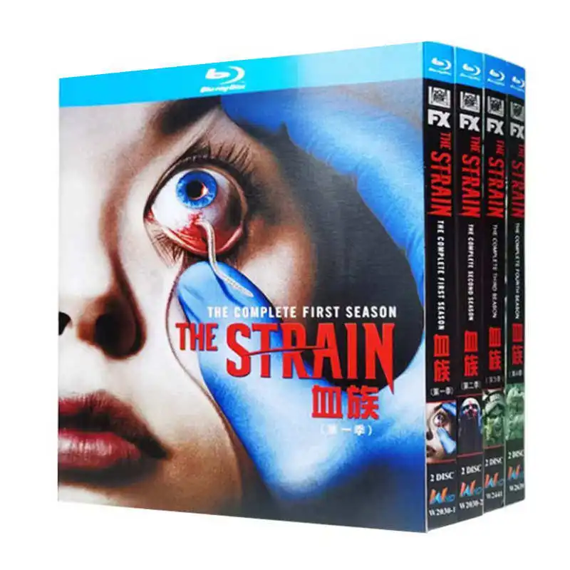 

Blu-ray Ultra HD TV Series The Strain Seasons 1–4 BD Discs 8-Disc Box Set