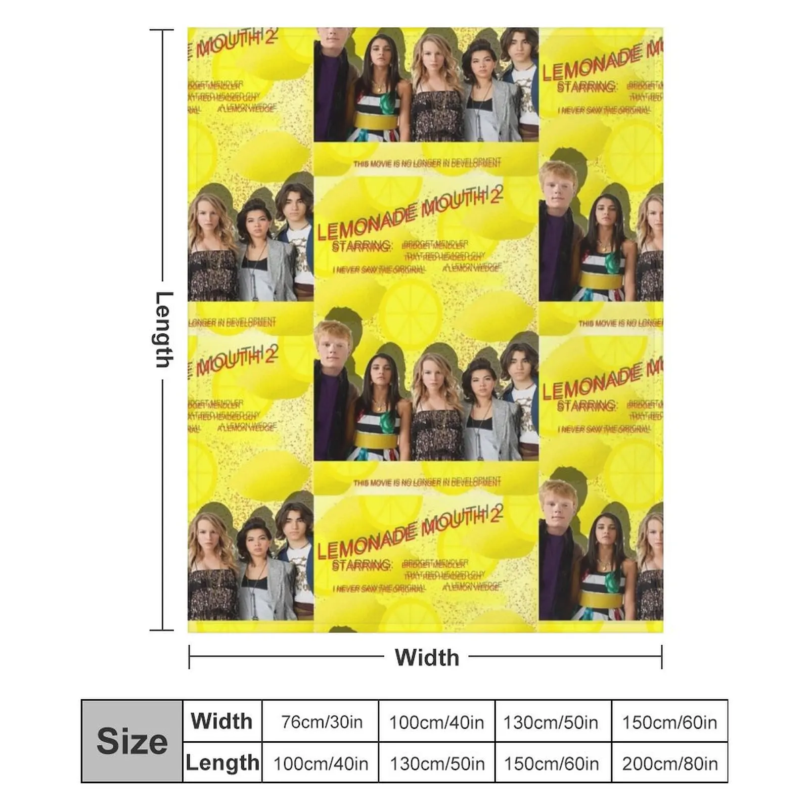 Lemonade Mouth 2 Throw Blanket Soft Plaid Decoratives Blankets