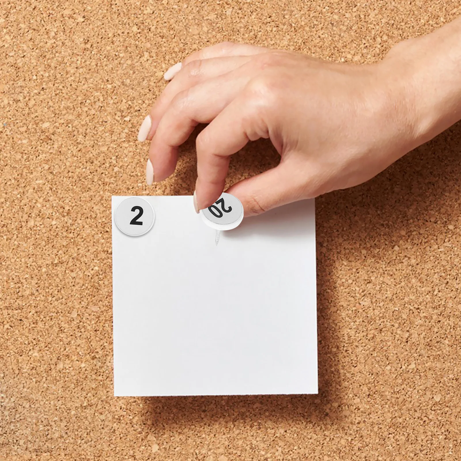 

100Pcs Numbered Flat Thumbtacks Push Pins for Map Bulletin Board Classroom Office Note Display Push Pin Nails Pushpin