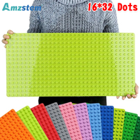 16x32 Baseplate DIY Assembled Building Blocks Baseplate 16*32 Classic Building Blocks Base Board Single Double-sided Base Plate