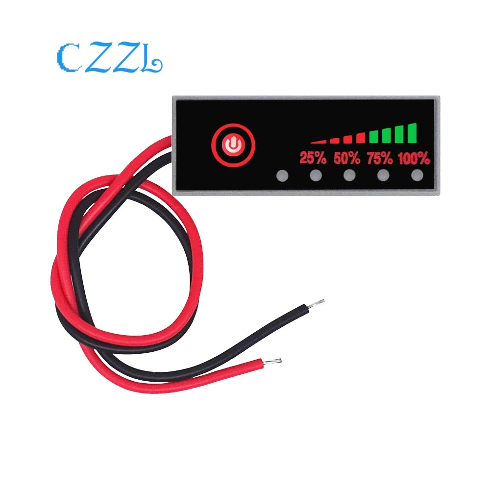 Battery Level Indicator 1/2/3/4/5/6S 3.7-25.2V Lithium Battery Li-ion Capacity Indicator Board Power Display Charging Tester