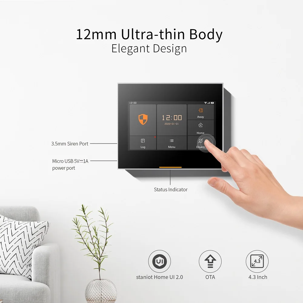 Домашняя охранная сигнализация Staniot, беспроводная, Wi-Fi, GSM, Tuya, наборы смарт-сенсоров, поддержка приложения, дистанционное управление,
