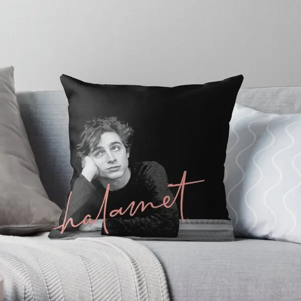 Chalamet Awesome Merch Of Timothee Chala  Printing Throw Pillow Cover Bed Waist Square Home Bedroom Pillows not include One Side