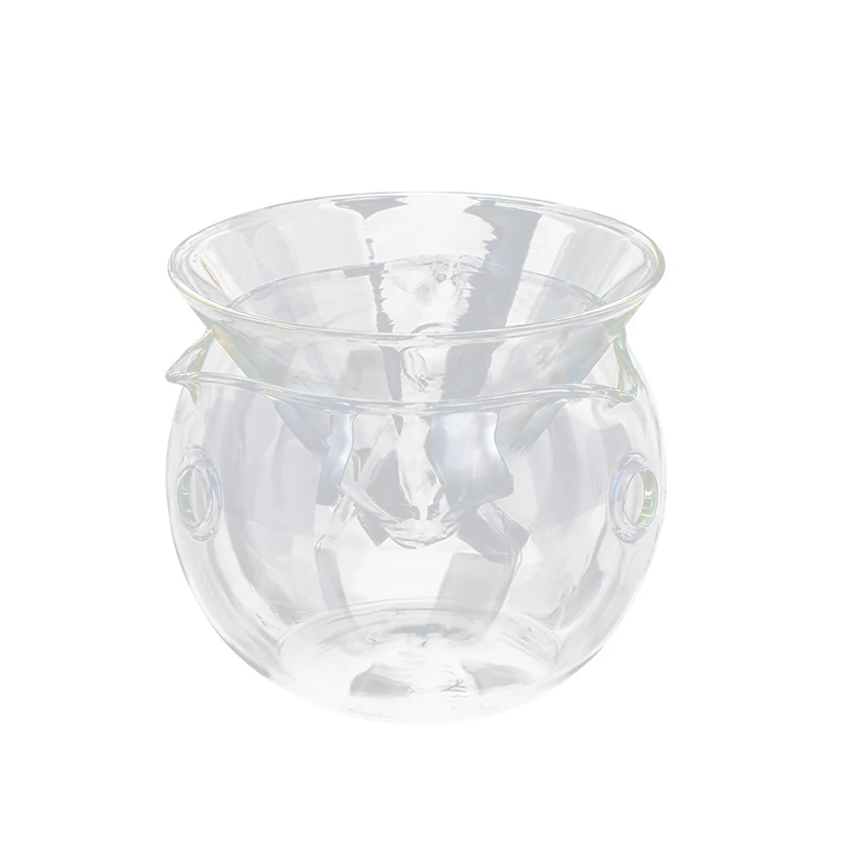 

Glass Salad Bowl Transparent Crystal Clear Unique Fruit Vegetable Bowl Chilled Fresh Food Container Middle Size Kitchen