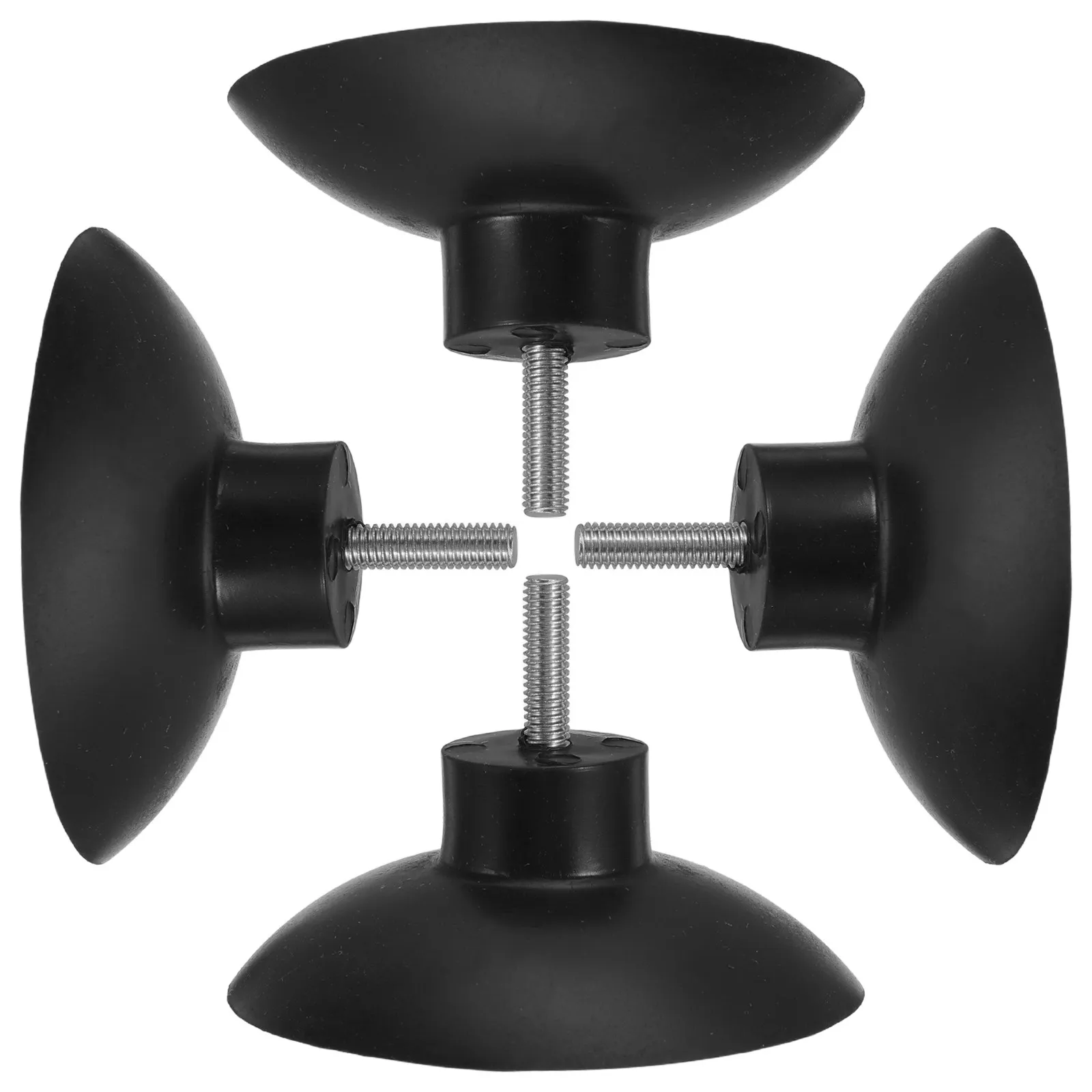 4Pcs Anti Slip Suction Cup Feet M6 Screw Plastic Fry Cutter Furniture Pads Removable Industrial Suction Feet Kitchen Accessories